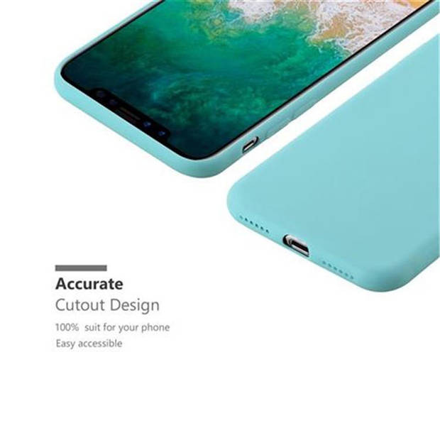 Cadorabo Hoesje geschikt voor Apple iPhone X / XS in CANDY BLAUW - Beschermhoes TPU silicone Case Cover