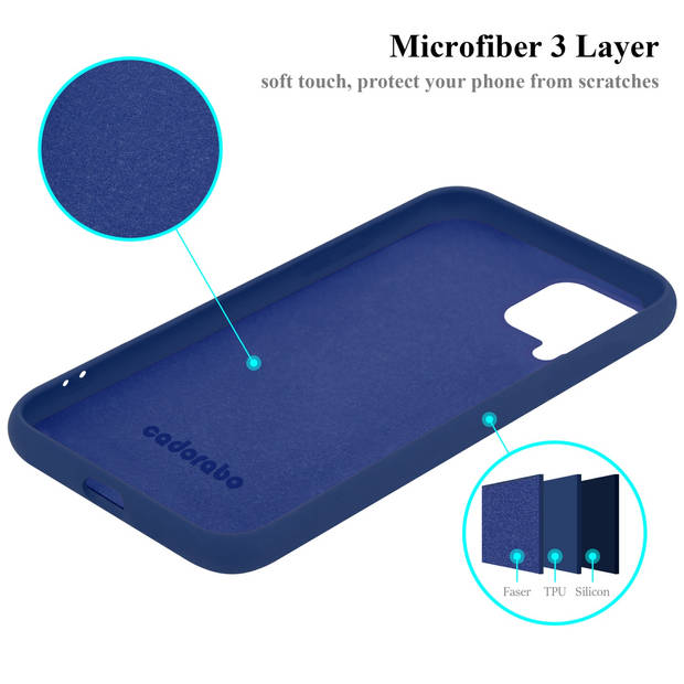 Cadorabo Hoesje geschikt voor Samsung Galaxy A12 / M12 Case in LIQUID BLAUW - Beschermhoes TPU silicone Cover