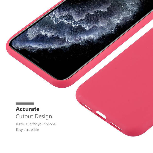 Cadorabo Hoesje geschikt voor Apple iPhone 11 PRO MAX in CANDY ROOD - Beschermhoes TPU silicone Case Cover