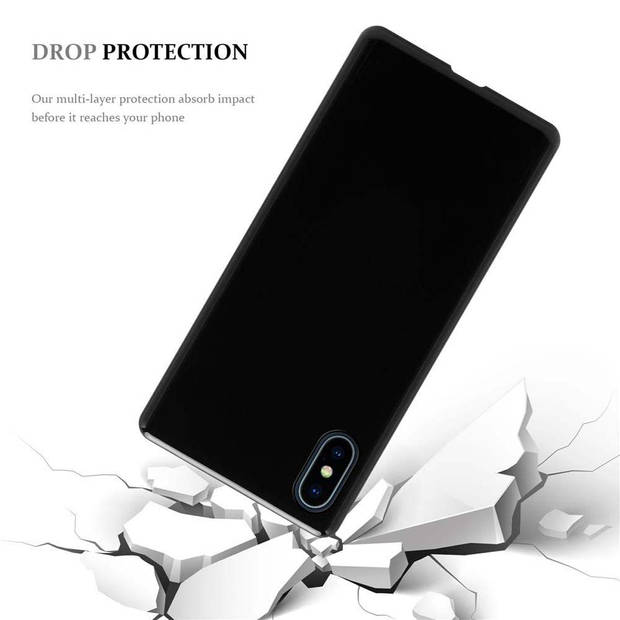 Cadorabo Hoesje geschikt voor Apple iPhone XS MAX in ZWART - Beschermhoes Cover gemaakt van TPU Silicone Case