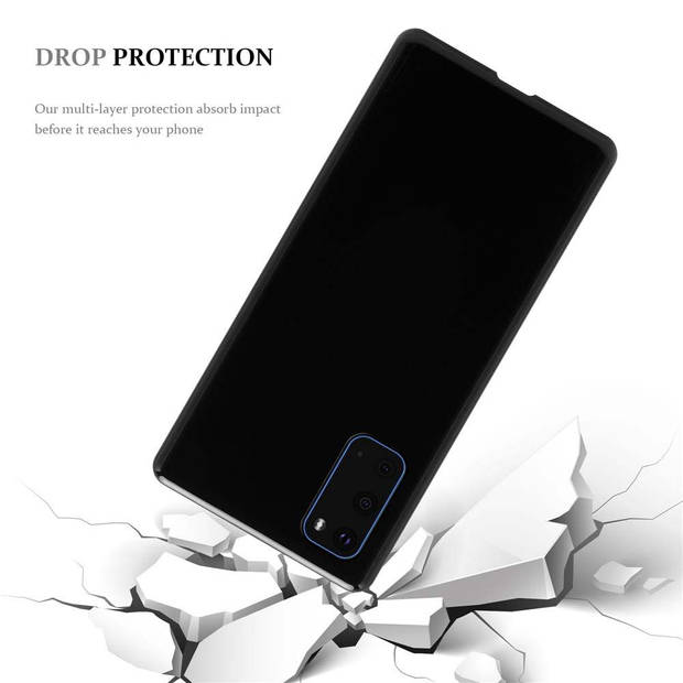 Cadorabo Hoesje geschikt voor Samsung Galaxy S20 in ZWART - Beschermhoes Cover gemaakt van TPU Silicone Case