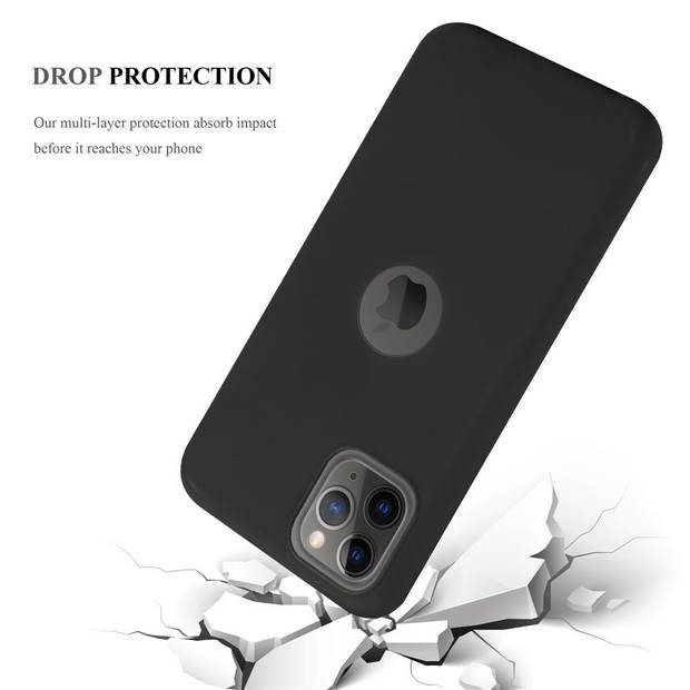 Cadorabo Hoesje geschikt voor Apple iPhone 11 PRO MAX in CANDY ZWART - Beschermhoes TPU silicone Case Cover