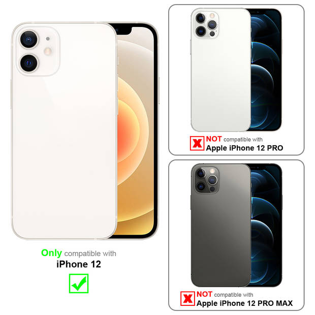 Cadorabo Hoesje geschikt voor Apple iPhone 12 in FLUID GROEN - Beschermhoes TPU silicone Cover Case