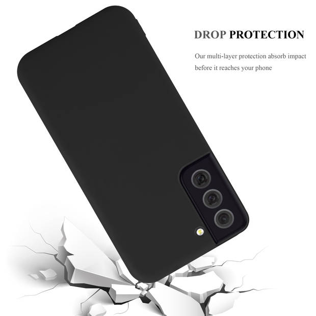 Cadorabo Hoesje geschikt voor Samsung Galaxy S22 PLUS in CANDY ZWART - Beschermhoes TPU silicone Case Cover