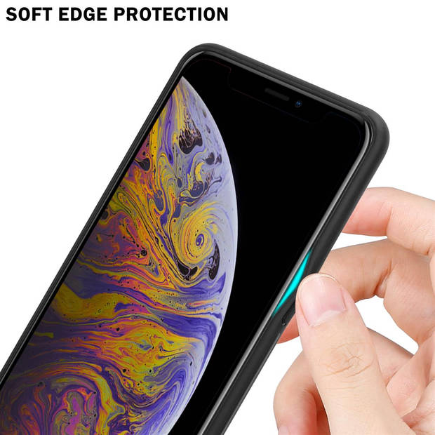 Cadorabo Hoesje geschikt voor Apple iPhone XS MAX in GEEL - ROZE - Tweekleurige beschermhoes TPU-silicone Case Cover