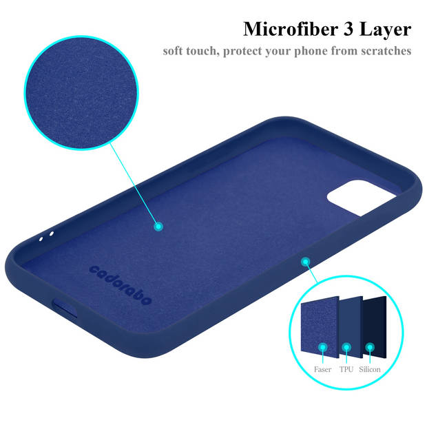 Cadorabo Hoesje geschikt voor Samsung Galaxy A22 5G Case in LIQUID BLAUW - Beschermhoes TPU silicone Cover