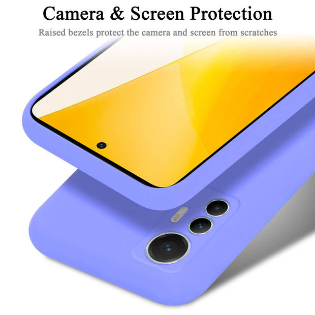 Cadorabo Hoesje geschikt voor Xiaomi 12 LITE Case in LIQUID LICHT PAARS - Beschermhoes TPU silicone Cover