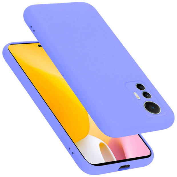 Cadorabo Hoesje geschikt voor Xiaomi 12 LITE Case in LIQUID LICHT PAARS - Beschermhoes TPU silicone Cover