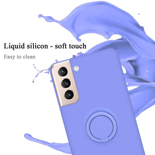 Cadorabo Hoesje geschikt voor Samsung Galaxy S24 PLUS in LIQUID LICHT PAARS - Beschermhoes van TPU silicone Case Cover