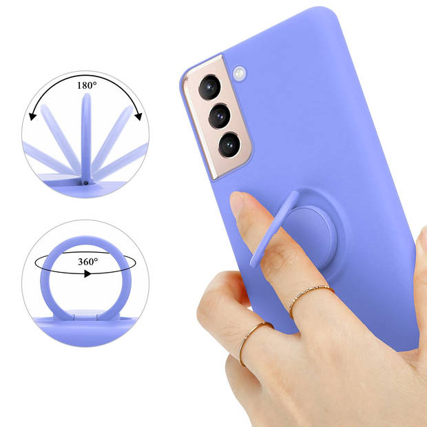 Cadorabo Hoesje geschikt voor Samsung Galaxy S24 PLUS in LIQUID LICHT PAARS - Beschermhoes van TPU silicone Case Cover