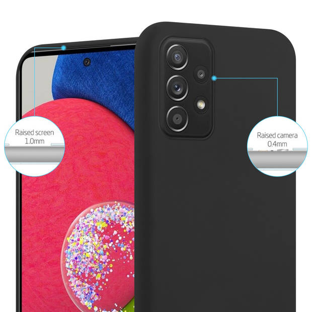 Cadorabo Hoesje geschikt voor Samsung Galaxy A52 (4G / 5G) / A52s in CANDY ZWART - Beschermhoes TPU silicone Case Cover