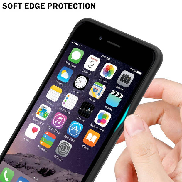 Cadorabo Hoesje geschikt voor Apple iPhone 6 PLUS / 6S PLUS in GEEL - ROZE - Tweekleurige beschermhoes TPU-silicone Case