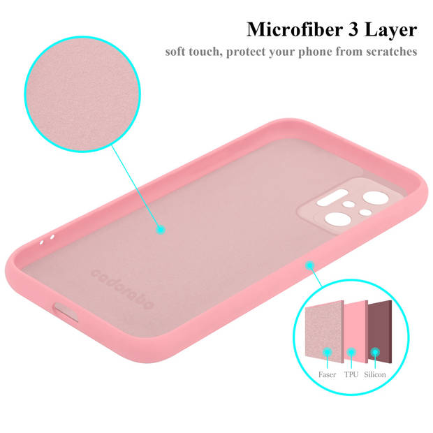 Cadorabo Hoesje geschikt voor Xiaomi RedMi NOTE 10 PRO Case in LIQUID ROZE - Beschermhoes TPU silicone Cover