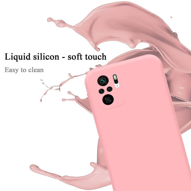 Cadorabo Hoesje geschikt voor Xiaomi RedMi NOTE 10 PRO Case in LIQUID ROZE - Beschermhoes TPU silicone Cover