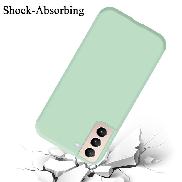 Cadorabo Hoesje geschikt voor Samsung Galaxy S22 PLUS Case in LIQUID LICHT GROEN - Beschermhoes TPU silicone Cover