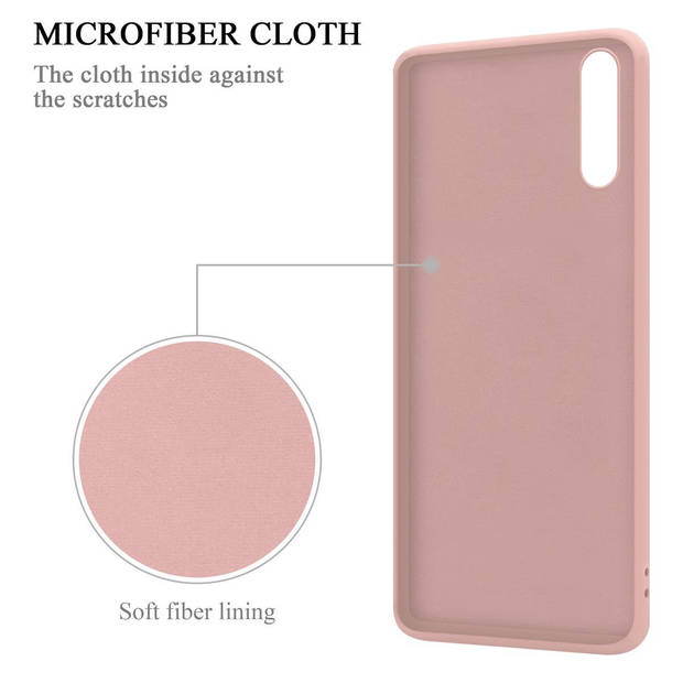 Cadorabo Hoesje geschikt voor Huawei P20 in LIQUID ROZE - Beschermhoes van TPU silicone Case Cover met ring