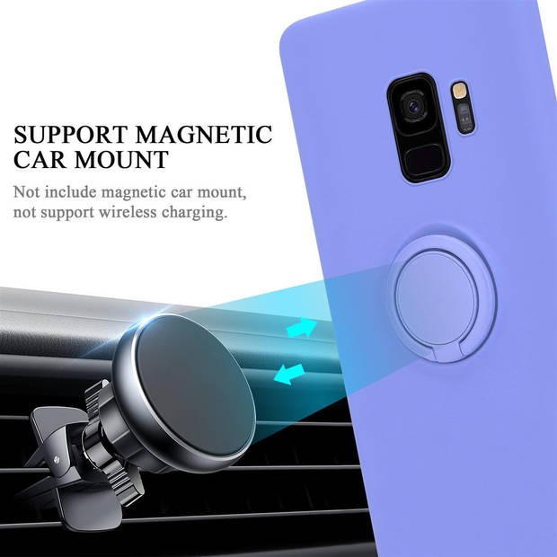 Cadorabo Hoesje geschikt voor Samsung Galaxy S9 in LIQUID LICHT PAARS - Beschermhoes van TPU silicone Case Cover met