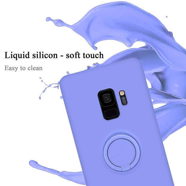 Cadorabo Hoesje geschikt voor Samsung Galaxy S9 in LIQUID LICHT PAARS - Beschermhoes van TPU silicone Case Cover met