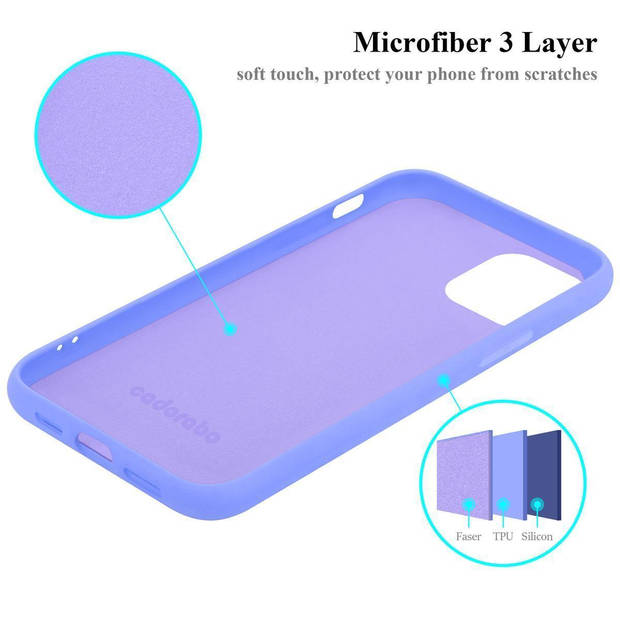 Cadorabo Hoesje geschikt voor Apple iPhone 13 Case in LIQUID LICHT PAARS - Beschermhoes TPU silicone Cover