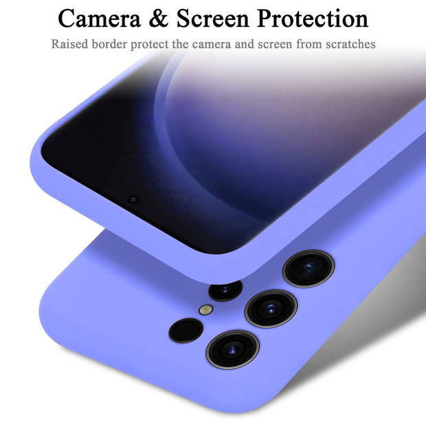 Cadorabo Hoesje geschikt voor Samsung Galaxy S24 ULTRA Case in LIQUID LICHT PAARS - Beschermhoes TPU silicone Cover