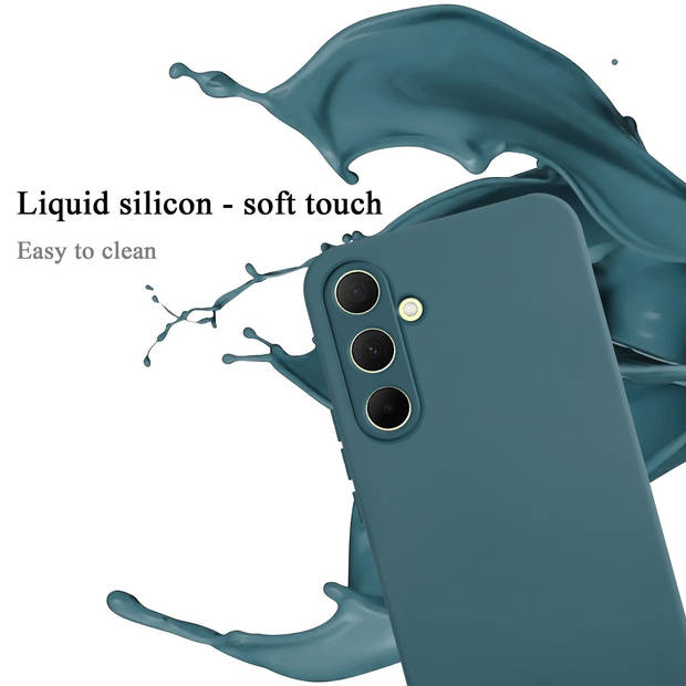 Cadorabo Hoesje geschikt voor Samsung Galaxy A35 Case in LIQUID GROEN - Beschermhoes TPU silicone Cover