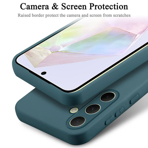 Cadorabo Hoesje geschikt voor Samsung Galaxy A35 Case in LIQUID GROEN - Beschermhoes TPU silicone Cover