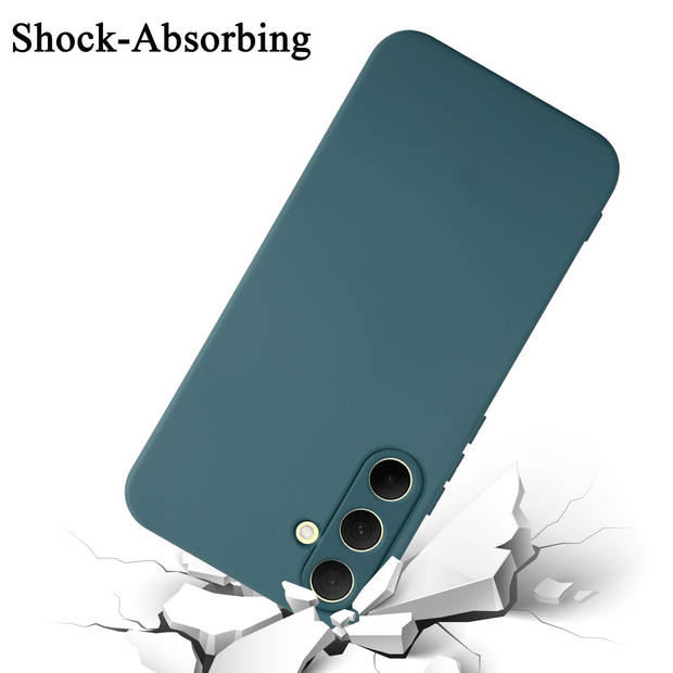 Cadorabo Hoesje geschikt voor Samsung Galaxy A35 Case in LIQUID GROEN - Beschermhoes TPU silicone Cover