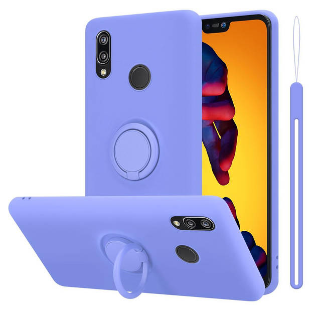 Cadorabo Hoesje geschikt voor Huawei P20 LITE 2018 / NOVA 3E in LIQUID LICHT PAARS - Beschermhoes van TPU silicone Case