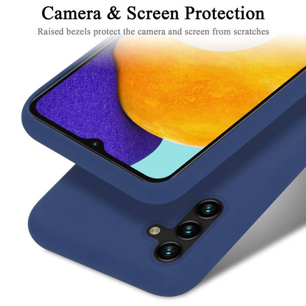 Cadorabo Hoesje geschikt voor Samsung Galaxy A13 5G Case in LIQUID BLAUW - Beschermhoes TPU silicone Cover