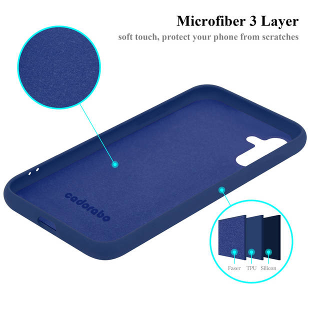 Cadorabo Hoesje geschikt voor Samsung Galaxy A13 5G Case in LIQUID BLAUW - Beschermhoes TPU silicone Cover