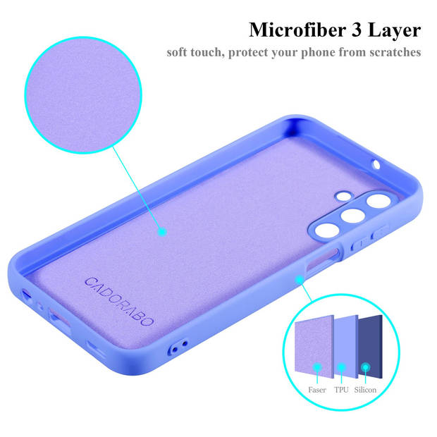 Cadorabo Hoesje geschikt voor Samsung Galaxy A15 Case in LIQUID LICHT PAARS - Beschermhoes TPU silicone Cover