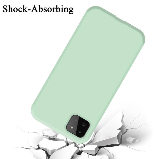 Cadorabo Hoesje geschikt voor Samsung Galaxy A22 5G Case in LIQUID LICHT GROEN - Beschermhoes TPU silicone Cover