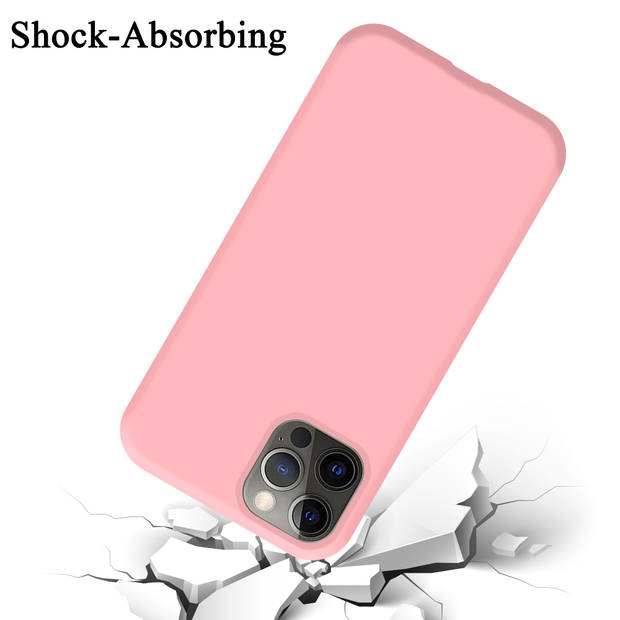 Cadorabo Hoesje geschikt voor Apple iPhone 13 Case in LIQUID ROZE - Beschermhoes TPU silicone Cover