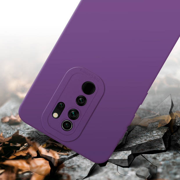 Cadorabo Hoesje geschikt voor Xiaomi RedMi NOTE 8 PRO in FLUID MAT PAARS - Beschermhoes TPU silicone Cover Case