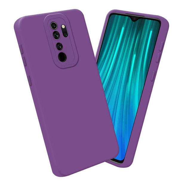 Cadorabo Hoesje geschikt voor Xiaomi RedMi NOTE 8 PRO in FLUID MAT PAARS - Beschermhoes TPU silicone Cover Case