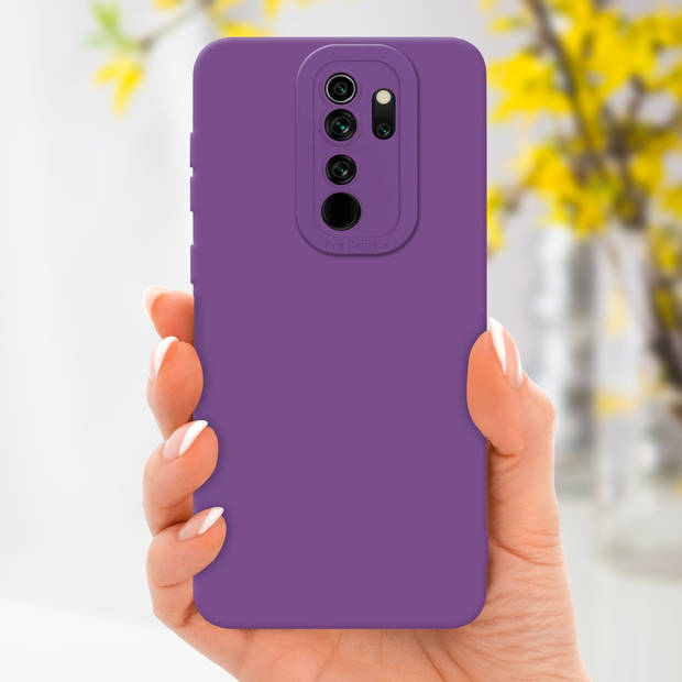 Cadorabo Hoesje geschikt voor Xiaomi RedMi NOTE 8 PRO in FLUID MAT PAARS - Beschermhoes TPU silicone Cover Case