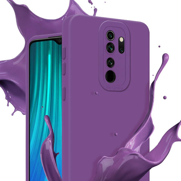 Cadorabo Hoesje geschikt voor Xiaomi RedMi NOTE 8 PRO in FLUID MAT PAARS - Beschermhoes TPU silicone Cover Case