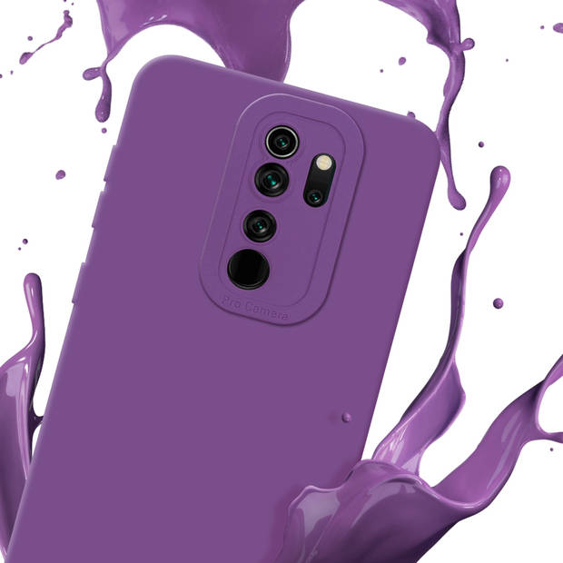 Cadorabo Hoesje geschikt voor Xiaomi RedMi NOTE 8 PRO in FLUID MAT PAARS - Beschermhoes TPU silicone Cover Case