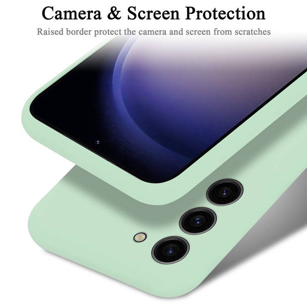 Cadorabo Hoesje geschikt voor Samsung Galaxy S23 PLUS Case in LIQUID LICHT GROEN - Beschermhoes TPU silicone Cover