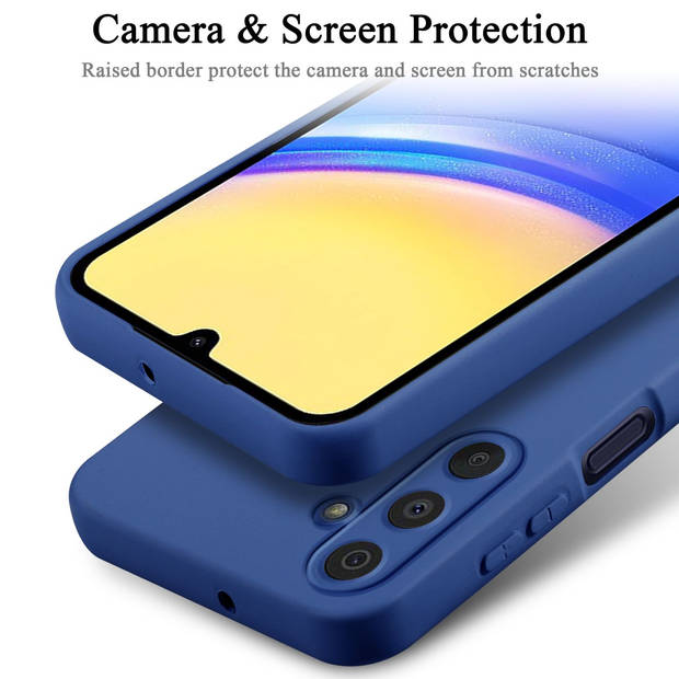 Cadorabo Hoesje geschikt voor Samsung Galaxy A15 Case in LIQUID BLAUW - Beschermhoes TPU silicone Cover