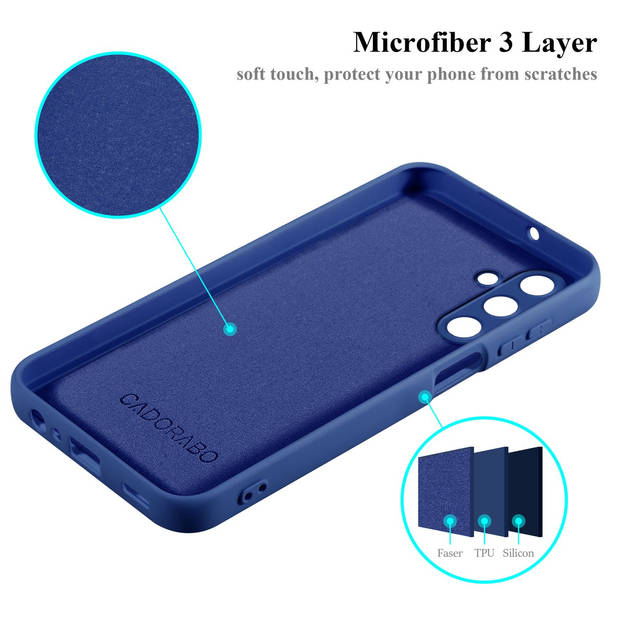 Cadorabo Hoesje geschikt voor Samsung Galaxy A15 Case in LIQUID BLAUW - Beschermhoes TPU silicone Cover