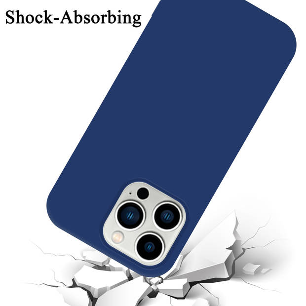 Cadorabo Hoesje geschikt voor Apple iPhone 14 PRO MAX Case in LIQUID BLAUW - Beschermhoes TPU silicone Cover