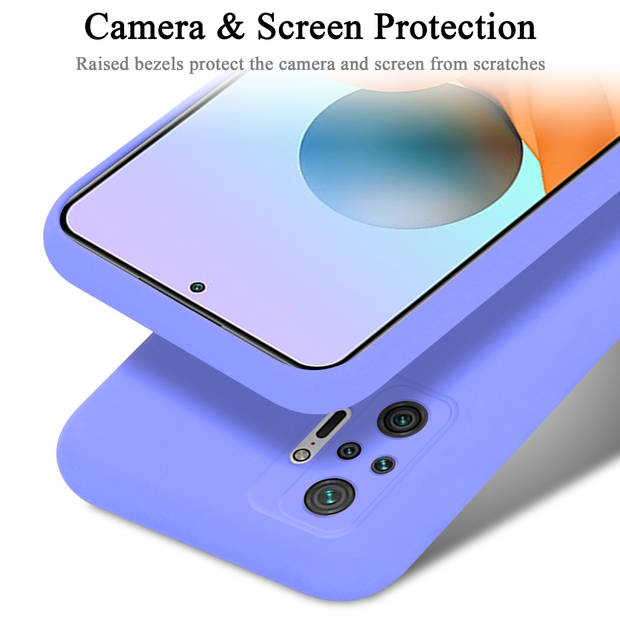 Cadorabo Hoesje geschikt voor Xiaomi RedMi NOTE 10 PRO Case in LIQUID LICHT PAARS - Beschermhoes TPU silicone Cover