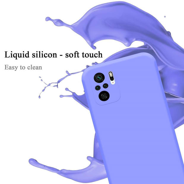 Cadorabo Hoesje geschikt voor Xiaomi RedMi NOTE 10 PRO Case in LIQUID LICHT PAARS - Beschermhoes TPU silicone Cover