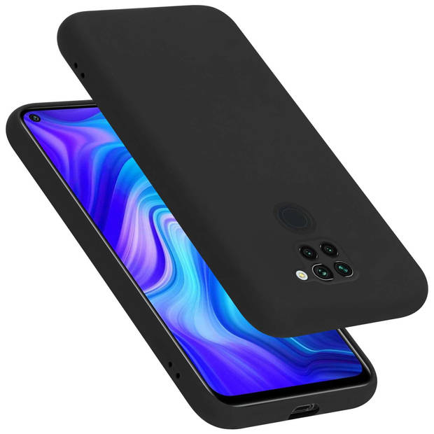 Cadorabo Hoesje geschikt voor Xiaomi RedMi NOTE 9 Case in LIQUID ZWART - Beschermhoes TPU silicone Cover