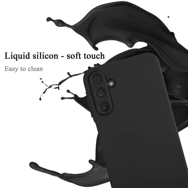 Cadorabo Hoesje geschikt voor Samsung Galaxy A15 Case in LIQUID ZWART - Beschermhoes TPU silicone Cover