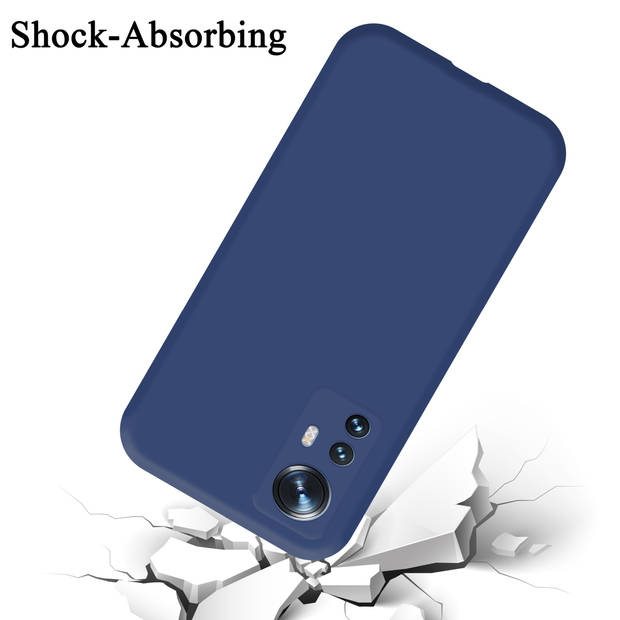 Cadorabo Hoesje geschikt voor Xiaomi 12 / 12X Case in LIQUID BLAUW - Beschermhoes TPU silicone Cover