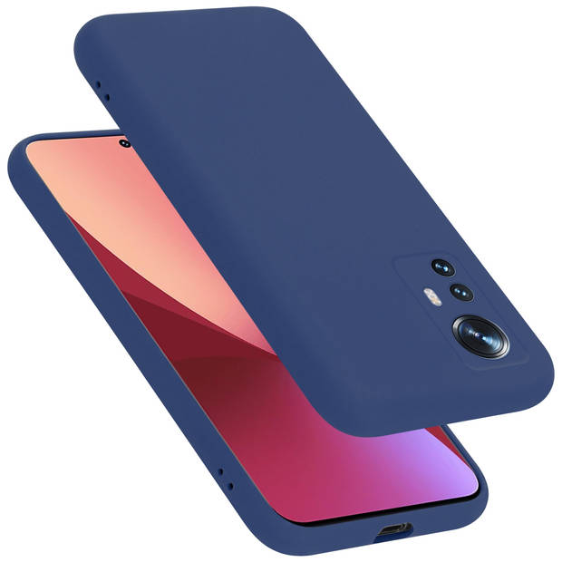 Cadorabo Hoesje geschikt voor Xiaomi 12 / 12X Case in LIQUID BLAUW - Beschermhoes TPU silicone Cover