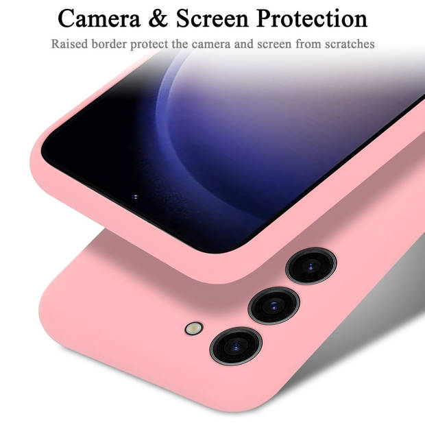 Cadorabo Hoesje geschikt voor Samsung Galaxy S23 PLUS Case in LIQUID ROZE - Beschermhoes TPU silicone Cover