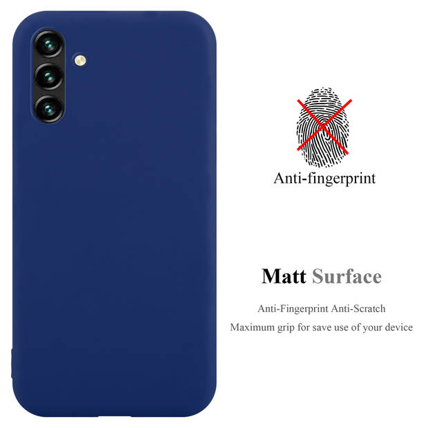 Cadorabo Hoesje geschikt voor Samsung Galaxy A13 5G in CANDY DONKER BLAUW - Beschermhoes TPU silicone Case Cover